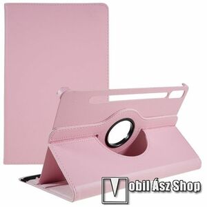 Notesz tok / mappa tok - RÓZSASZÍN - gumis záródás, asztali tartó funkcióval, 360°-ban elforgatható, műanyag belső - Lenovo Tab P11 Pro (Gen 2) kép