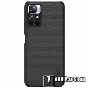 NILLKIN SUPER FROSTED műanyag védő tok / hátlap - érdes felület - FEKETE - Xiaomi Poco M4 Pro 5G / Note 11 5G (For China Market) / Note 11T 5G / Note 11S 5G - GYÁRI kép