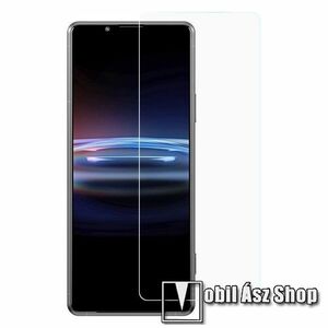 Előlap védő karcálló edzett üveg - 0, 3 mm vékony, 9H, Arc Edge, A képernyő sík részét védi - SONY Xperia Pro-I kép