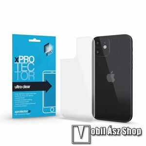 Xpro Hátlapvédő fólia - Ulta Clear - 1db, törlőkendővel, A hátlap sík részét védi! - APPLE iPhone 12 mini - GYÁRI kép