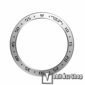 Okosóra lünetta védő rozsdamentes acélból - FEKETE / EZÜST - SAMSUNG Galaxy Watch5 44mm (SM-R915F) kép