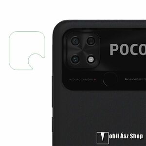 Kamera lencsevédő üvegfólia - 1db, 9H, 0.2 mm, Arc Edges - Xiaomi Poco C40 kép