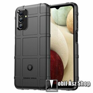 OTT! RUGGED SHIELD szilikon védő tok / hátlap - FEKETE - matt, ERŐS VÉDELEM - SAMSUNG Galaxy A04s (SM-A047F) kép