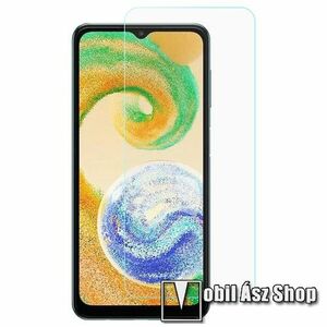 Előlap védő karcálló edzett üveg - 0, 3 mm vékony, 9H, Arc Edge, A képernyő sík részét védi - SAMSUNG Galaxy A04s (SM-A047F) / Galaxy A04 (SM-A045F/DS) kép