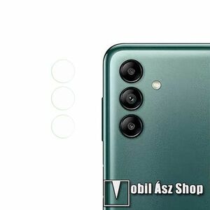 Kamera lencsevédő üvegfólia - 1 szett / 3db, 9H, 0.2 mm, Arc Edges - SAMSUNG Galaxy A04s (SM-A047F) kép