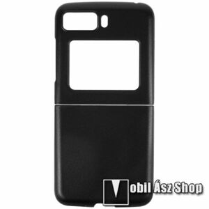 Műanyag védő tok / hátlap - Hybrid Protector - FEKETE - MOTOROLA Moto Razr 2022 kép