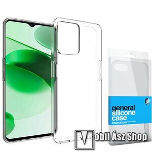Xpro szilikon védő tok / hátlap - ULTRAVÉKONY! 0.33mm - ÁTLÁTSZÓ - Realme C35 / Narzo 50A Prime - GYÁRI kép