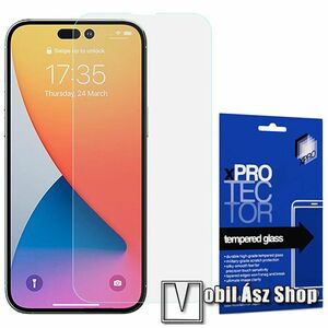 Xpro előlap védő karcálló edzett üveg - 0, 33 mm vékony, 9H, Arc Edge, A képernyő sík részét védi - APPLE iPhone 14 Pro - GYÁRI kép