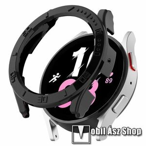 Okosóra műanyag védő tok / keret - FEKETE - SAMSUNG Galaxy Watch5 Pro (SM-R925F) kép