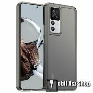 OTT! TRANSPARENT szilikon védő tok / hátlap - ÁTTETSZŐ SZÜRKE - erősített sarkok - ERŐS VÉDELEM! - Xiaomi 12T / 12T Pro / Redmi K50 Ultra kép