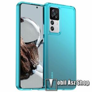 OTT! TRANSPARENT szilikon védő tok / hátlap - ÁTTETSZŐ KÉK - erősített sarkok - ERŐS VÉDELEM! - Xiaomi 12T / 12T Pro / Redmi K50 Ultra kép