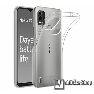 Szilikon védő tok / hátlap - ÁTLÁTSZÓ - NOKIA C21 Plus kép