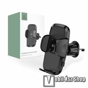 TECH PROTECT UNIVERZÁLIS autós / gépkocsi tartó - FEKETE - szellőzőrácsra rögzíthető, 360°-ban forgatható, 46-89mm-ig nyíló bölcső kép