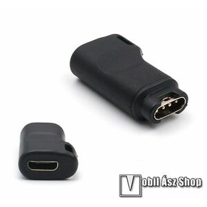 Okosóra töltő átalakító / USB adapter - 1db - microUSB kábellel használható, kulcstartóra tehető - Garmin Fenix 5 / 5S / 5X / 5X Plus / 5X Plus Sapphire / 6X / 6X Sapphire / 6X Pro / 6X Pro Solar / 6X Pro Sapphire / Forerunner 935 / 745 / Vivoactive 3 kép