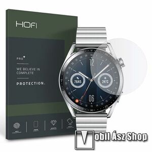 HOFI Glass Pro+ okosóra előlap védő karcálló edzett üveg - 1db, 0.3mm, 9H, A képernyő sík részét védi! - HUAWEI Watch GT 3 46mm - GYÁRI kép