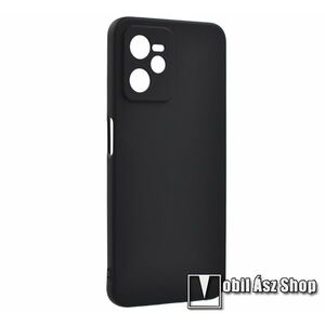 Szilikon védő tok / hátlap - MATT - FEKETE - Realme C35 / Narzo 50A Prime kép