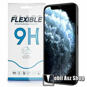 Flexible 9H Nano Glass rugalmas edzett üveg képernyővédő fólia, 0, 23 mm vékony, a képernyő sík részét védi - APPLE iPhone 12 / iPhone 12 Pro kép