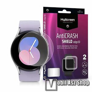MyScreen Protector AntiCrash Shield Edge3D okosóra képernyővédő fólia - Ultra Clear, ÖNREGENERÁLÓ! - 2db - SAMSUNG Galaxy Watch5 40mm (SM-R905F) - GYÁRI kép