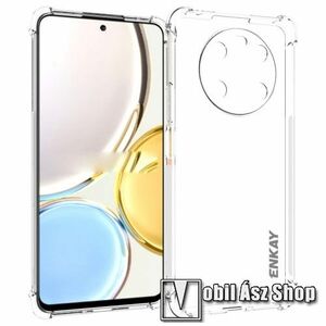 ENKAY szilikon védő tok / hátlap - FÉNYES - ÁTLÁTSZÓ - erősített sarkok, ERŐS VÉDELEM! - HUAWEI Honor X30 / Magic4 Lite / X9 5G / X9 4G / X40 GT - GYÁRI kép