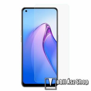 Előlap védő karcálló edzett üveg - 0, 3 mm vékony, 9H, Arc Edge, A képernyő sík részét védi - Oppo Reno8 4G kép