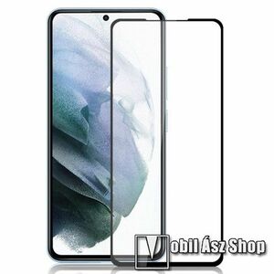 MOCOLO előlap védő karcálló edzett üveg - FEKETE - 9H, 0, 33mm, Arc Edge, A teljes kijelzőt védi, a teljes felületén tapad! - SAMSUNG Galaxy S23 - GYÁRI kép