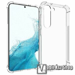 Szilikon védő tok / hátlap - FÉNYES - ÁTLÁTSZÓ - erősített sarkok - SAMSUNG Galaxy S23 Plus kép