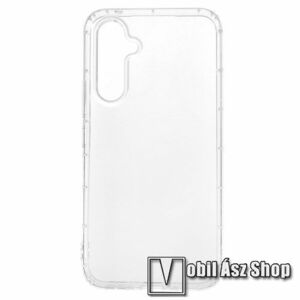 Szilikon védő tok / hátlap - légpárnás kerettel - FÉNYES - ÁTLÁTSZÓ - SAMSUNG Galaxy A54 (SM-A546) kép