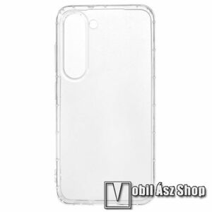 Szilikon védő tok / hátlap - légpárnás kerettel - FÉNYES - ÁTLÁTSZÓ - SAMSUNG Galaxy S23 Plus kép