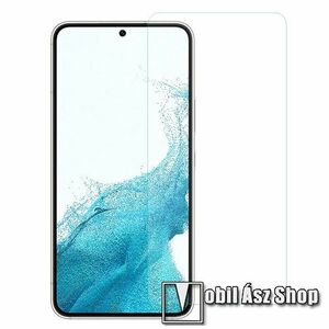 Előlap védő karcálló edzett üveg - 0, 18 mm vékony, 9H, Arc Edge, A képernyő sík részét védi - SAMSUNG Galaxy S23 kép