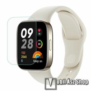 Xiaomi Redmi Watch 3, Redmi Band 3, TPU okosóra képernyővédő fólia, 1db, Clear, törlőkendővel kép