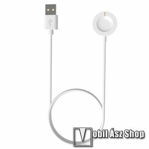 Okosóra USB töltő - FEHÉR - mágneses, 1m hosszú, 5V/1A - Michael Kors MKT5090 / MKT5046 / MKT5063 / MKT5068 / MKT5077 / MKT5087 kép