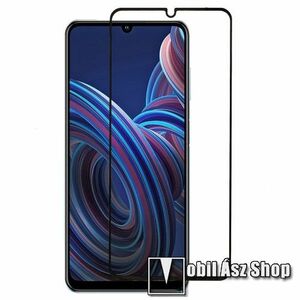 RURIHAI 3D előlap védő karcálló edzett üveg - FEKETE - 0.26mm, 9H, A teljes képernyőt védi, a teljes felületén tapad - ZTE Blade A72 / ZTE Blade V40 Vita - GYÁRI kép