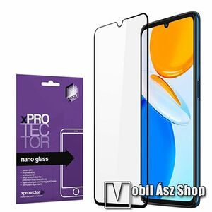 Xpro Flexible 9H Nano Glass rugalmas edzett üveg - FEKETE - 0, 15 mm vékony, A TELJES KIJELZŐT VÉDI! - HUAWEI Honor X7 - GYÁRI kép