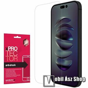 Xpro Anti Shock Flexible rugalmas előlap védő karcálló edzett üveg - 9H, Arc Edge, A képernyő sík részét védi - APPLE iPhone 14 Pro - GYÁRI kép