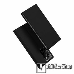 DUX DUCIS SKIN PRO slim design notesz / mappa tok - FEKETE - oldalra nyíló flip cover, asztali tartó funkció, szilikon belső, mágneses záródás - Xiaomi Poco X5 Pro / Redmi Note 12 Pro Speed / Redmi Note 12 Pro 5G - GYÁRI kép