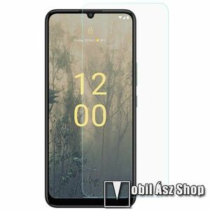 Előlap védő karcálló edzett üveg - 0, 3 mm vékony, 9H, Arc Edge, A képernyő sík részét védi - NOKIA C31 kép