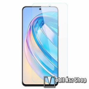 Előlap védő karcálló edzett üveg - 0, 3 mm vékony, 9H, Arc Edge, A képernyő sík részét védi - HUAWEI Honor X8a kép