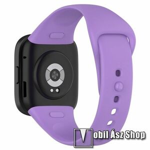 Okosóra szíj - szilikon - 121mm + 98mm hosszú - LILA - Xiaomi Mi Watch Lite 3 / Redmi Watch 3 / Redmi Band 3 kép
