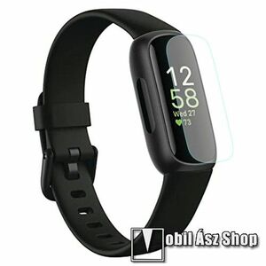 Fitbit Inspire 3, TPU okosóra képernyővédő fólia, 1db, Clear, törlőkendővel kép