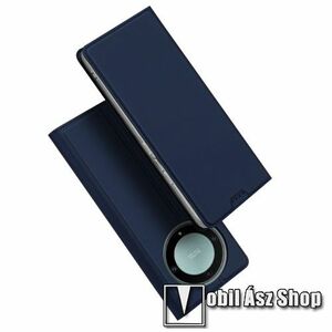 DUX DUCIS SKIN PRO slim design notesz / mappa tok - SÖTÉTKÉK - oldalra nyíló flip cover, asztali tartó funkció, szilikon belső, mágneses záródás - HUAWEI Honor X40 / Honor X9a / Honor Magic5 Lite - GYÁRI kép