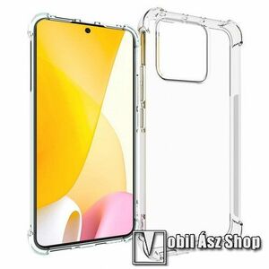 Szilikon védő tok / hátlap - FÉNYES - ÁTLÁTSZÓ - erősített sarkok - Xiaomi 13 kép