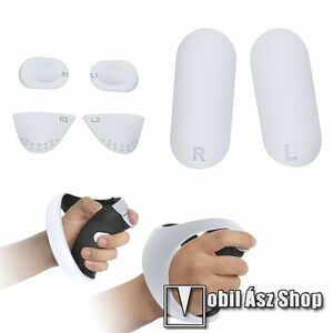 DOBE TP5-2512 szilikon védőtok SONY PS VR2 kontroller gombjaihoz - könnyen fel- és levehető, mosható, R1, R2, L1, L2, R, L gombokhoz, csúszásgátló - FEHÉR kép