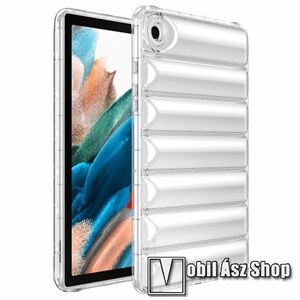 Szilikon védő tok / hátlap - ÁTLÁTSZÓ - párnázott kabát kialakítás, extra ütéselnyelés - SAMSUNG Galaxy Tab A8 10.5 (2021) (SM-X200/SM-X205) kép