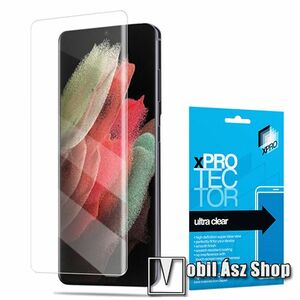 Xpro Hybrid képernyővédő fólia - Ultra Clear - 1db, A TELJES KÉPERNYŐT VÉDI! - SAMSUNG Galaxy S23 Ultra (SM-S918) - GYÁRI kép