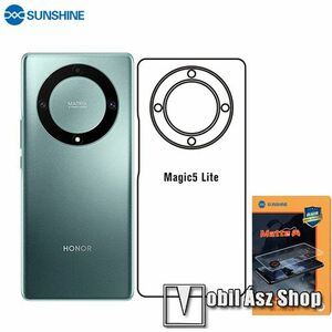 SUNSHINE Hydrogel TPU hátlapvédő fólia - Anti-Glare, MATT! - 1db, A TELJES HÁTLAPOT VÉDI! - HUAWEI Honor X40 / Honor X9a / Honor Magic5 Lite - GYÁRI kép