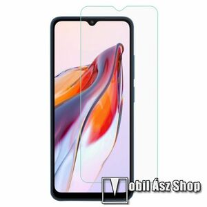 Előlap védő karcálló edzett üveg - 0, 3 mm vékony, 9H, Arc Edge, A képernyő sík részét védi - Xiaomi Redmi 12C / Redmi 11A / Poco C55 kép