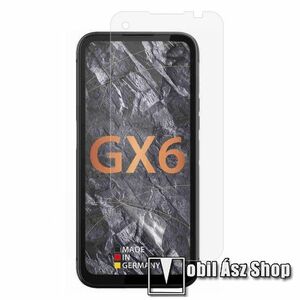 Képernyővédő fólia - Ultra Clear - 1db, törlőkendővel, A képernyő sík részét védi! - Gigaset GX6 kép
