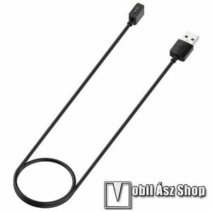 Xiaomi Redmi Band 2, Smart Band 2, 8 Active, Band 8, 8 Pro, Redmi Watch 3 Active, Watch 3 Lite, Okosóra mágneses USB töltő, 60cm hosszú, Fekete kép