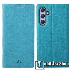 VILI DMX SLIM DESIGN notesz / mappa tok - KÉK - oldalra nyíló flip cover, asztali tartó funkció, mágneses záródás, bankkártyatartó zseb, szilikon belső - SAMSUNG Galaxy A54 (SM-A546B/DS) - GYÁRI kép