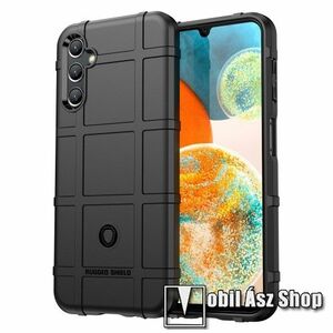 OTT! RUGGED SHIELD szilikon védő tok / hátlap - matt, ERŐS VÉDELEM - FEKETE - SAMSUNG Galaxy A14 5G (SM-A146) / 4G (SM-A145) kép